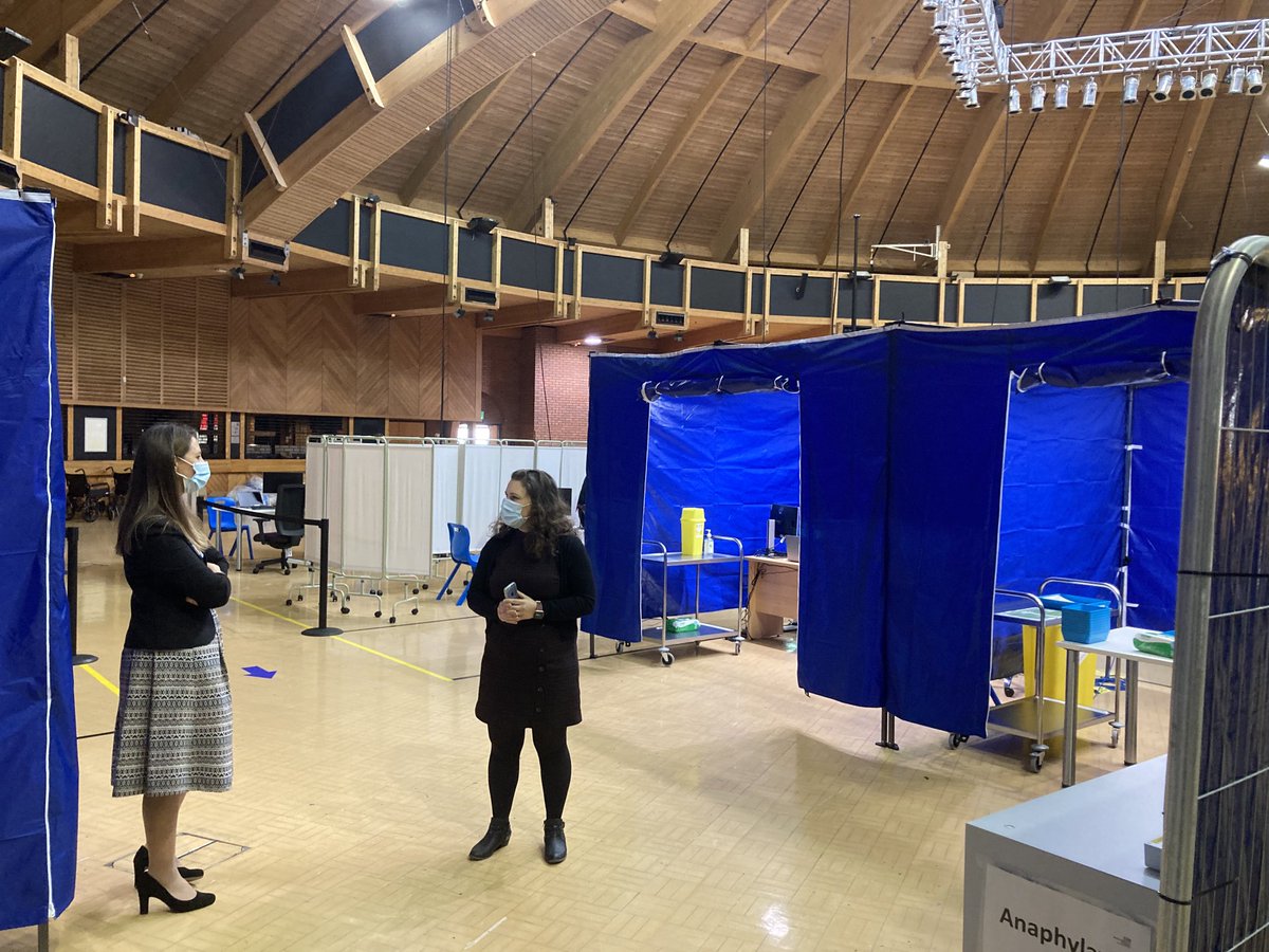 Some really positive news to end the week. As expected, iconic conference and entertainment venue, The BIC in Bournemouth is now a mass vaccination centre. Starting Monday, it’s hoped it will soon be administering up to 10,000 doses a week. Brilliant work ⁦ @DorsetHealth⁩