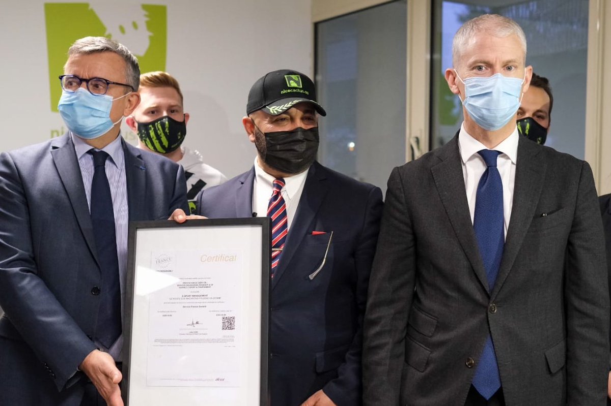 franckriester's tweet photo. L'excellence française est un argument exceptionnel pour la croissance internationale, même en ligne ! Certifiée Service France Garanti par @Certif_OFG, la startup d'#esport @nicecactusFR pourra s'appuyer à plein sur l'atout 🇫🇷 pour se développer encore. https://t.co/xThanUGG29