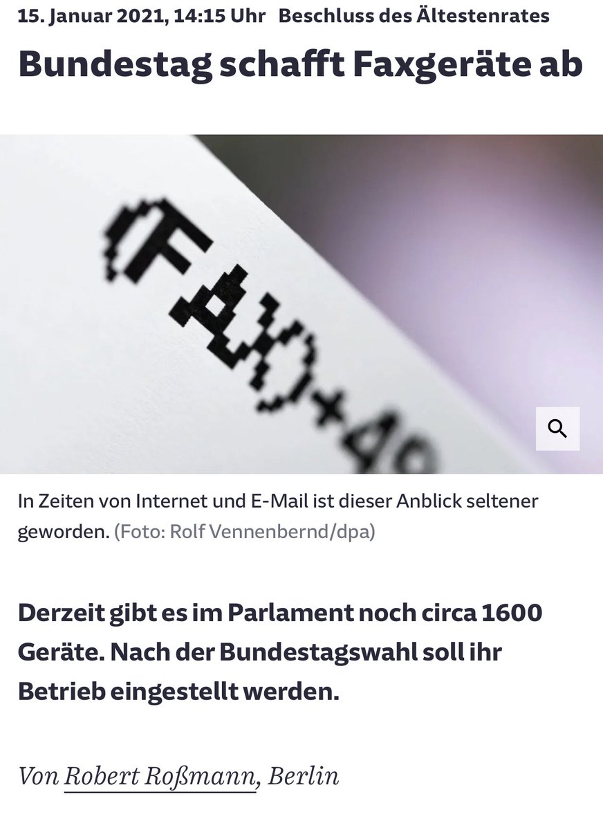 Damit ist alles gesagt zum Status quo in Sachen #Digitalisierung in #Deutschland. #SZ