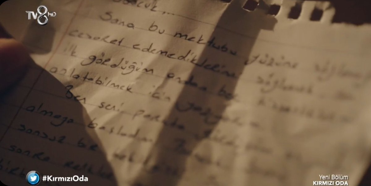 “Artık çaldığım her notada , gördüğüm her kiraz ağacında sen varsın"
#KırmızıOda