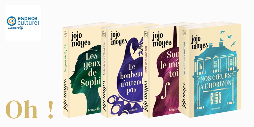 Ils sont si beaux ! Les couvertures de #JojoMoyes changent de look ! Et pour fêter ça, @Leclerc vous gâte avec une promo juste ici : bit.ly/JeSaisToutDeTo…