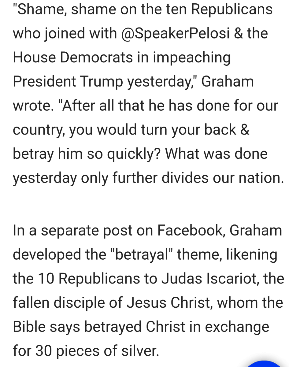 Lewski20's tweet photo. @Franklin_Graham 
Shocked a "man of God" takes this position! What happened to telling the truth, treating others as you would like to be treated, kindness, decency, love thy neighbor etc etc?
Trump is mean and vindictive only looking out for Trump. Begs the question WHY??? https://t.co/8Ki3N9iNM9