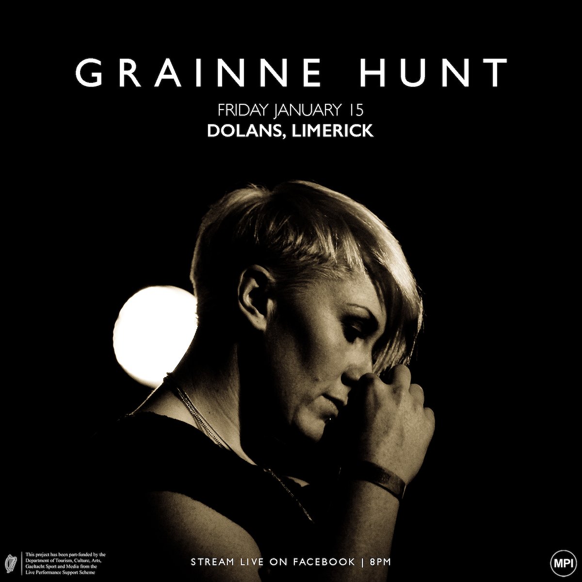 mydolans's tweet photo. Tonight at 8pm
Grainne Hunt Live Stream from Dolans Warehouse #Limerick 
 @MPIArtists  #DolansPresent @grainnehunt 

 &amp; all the crew #dolanspresents
+ Special thanks to 
@DeptCulturelRL
 &amp; 
@cathmartingreen
 &amp; 
@LiveVenueIre 
@nua_media @marley_bone https://t.co/G3NLEaXuTY https://t.co/l30NMk8dL8