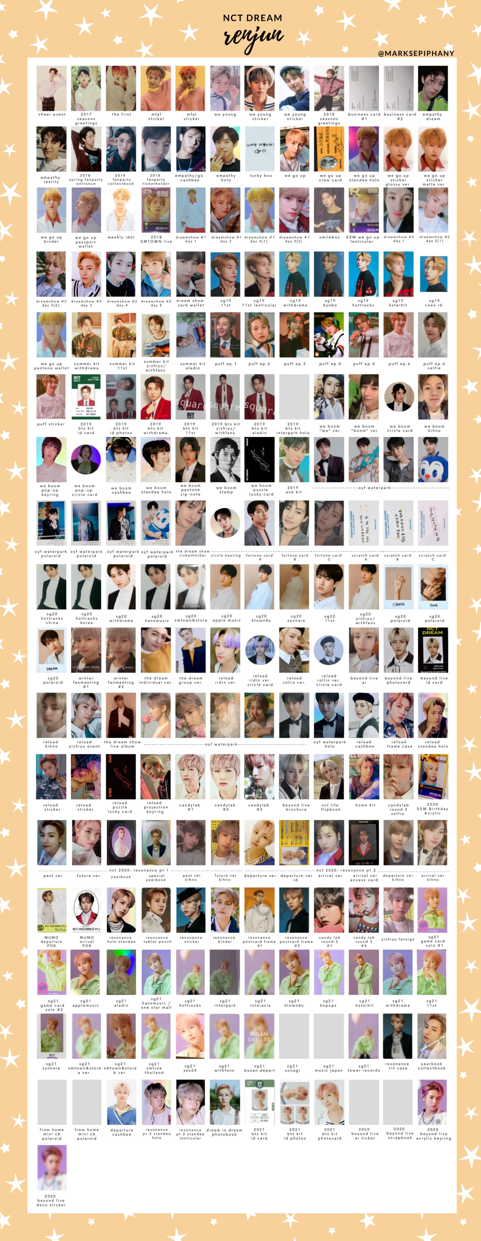 Collection card (male) / Special photo card enclosed with