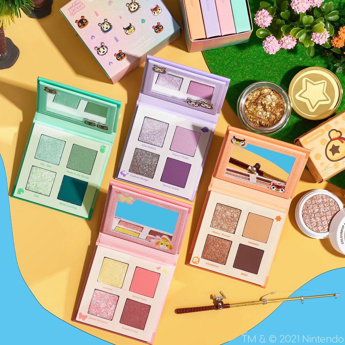 Nintendo of America (@nintendoamerica) on Twitter photo Featuring fun shades inspired by the island paradise life, the <a href="/ColourPopCo/">ColourPop Cosmetics</a> x Animal Crossing: New Horizons makeup collection adds some new hues to your look on 1/28! #ColourPopxAnimalCrossing
🏝️: ninten.do/6019pWTmR Featuring fun shades inspired by the island paradise life, the <a href="/ColourPopCo/">ColourPop Cosmetics</a> x Animal Crossing: New Horizons makeup collection adds some new hues to your look on 1/28! #ColourPopxAnimalCrossing
🏝️: ninten.do/6019pWTmR