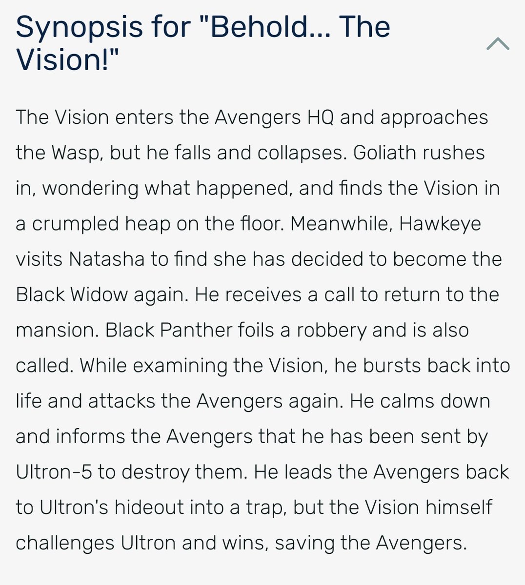 In Avengers #57, Vision's 1st appearance, he's an enemy sent by Ultron to attack them.I think this is what is happening in  #WandaVision   except it's Mephisto &/or Agatha using his return & the "American Dream" to manipulate Wanda in return for something (Power? Children?)