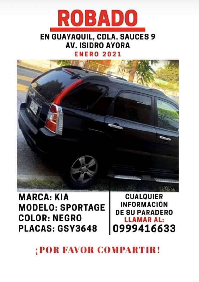 Andreitaloor's tweet photo. Es mi carro! Por favor ayúdenme a difundir esta información!!! https://t.co/L1C2pLxY6T