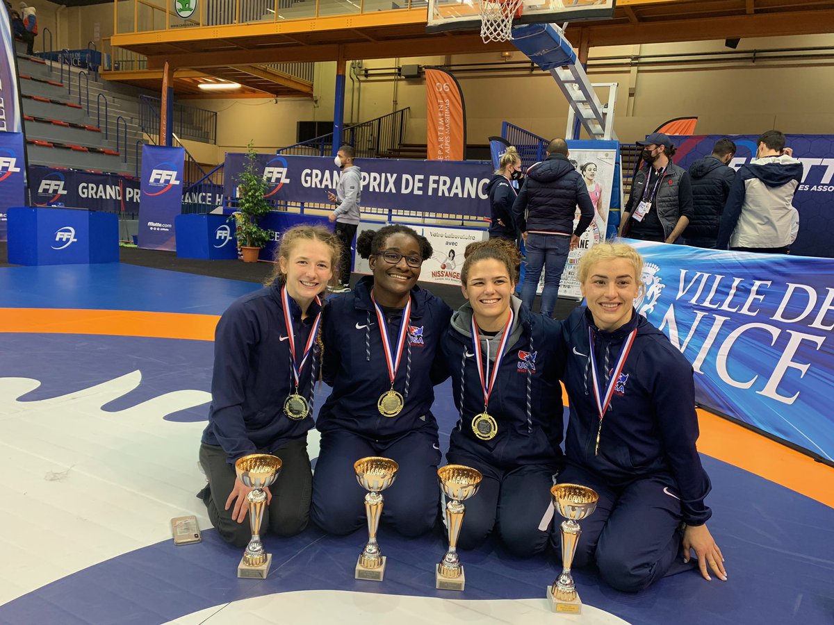 DMVRTC's tweet photo. What a day!! These ladies killed it in France. π―πͺπΌ Congratulations!! ππ₯
ββ
#wrestling #usawrestling #usawomenswrestling #dmvrtc #teamusa #grandprixdefrance #nicefrance https://t.co/l95G50EQCZ