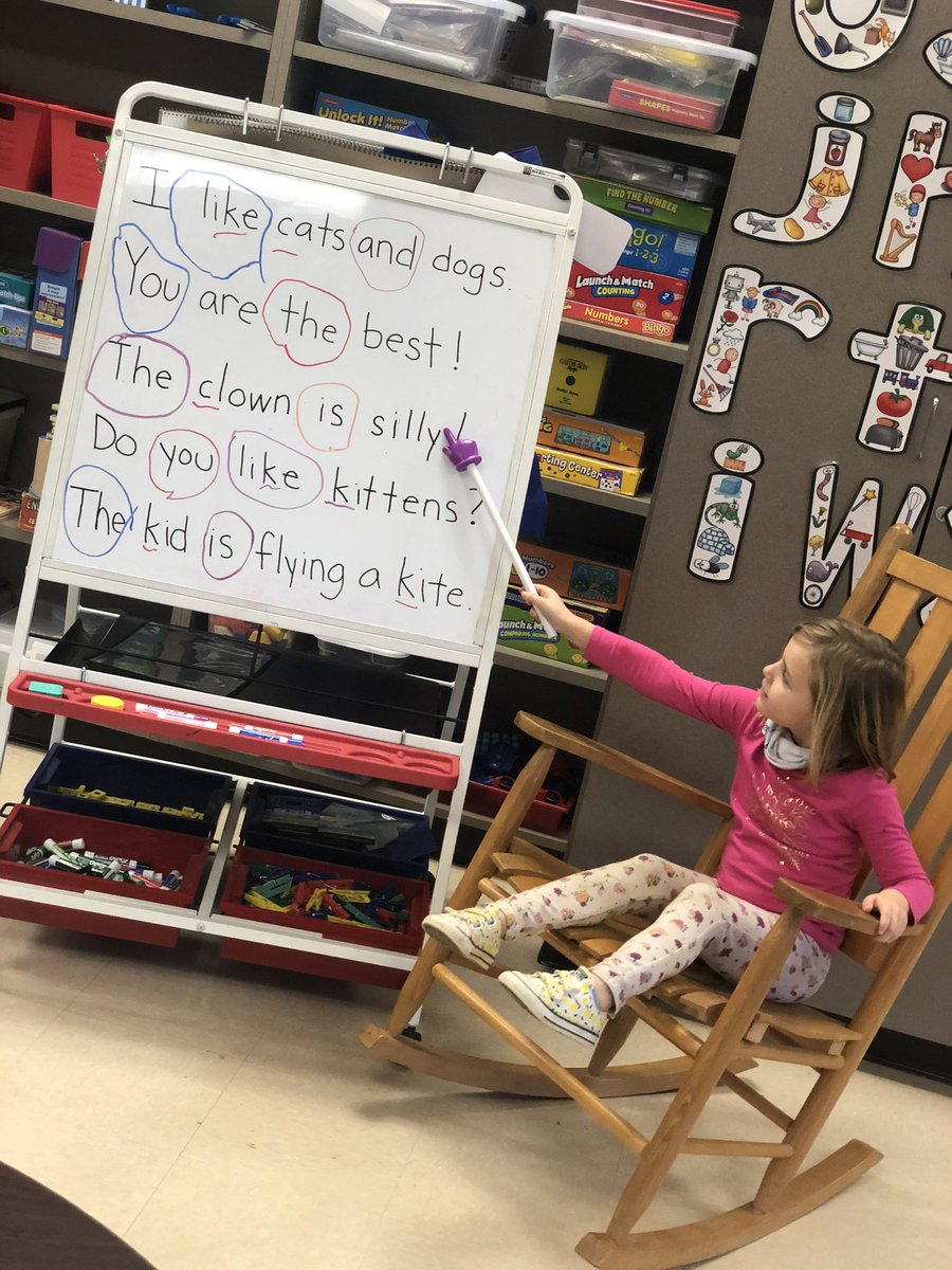 Some student led instruction in PreK today! #WinningAtWoods #ItsGoodToBeAWrangler