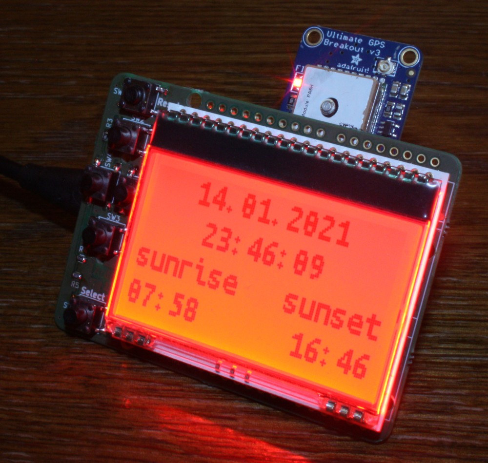 SunPathClock was my entry to the @E14Community Project14 Making Time competition. It is based on an #Arduino MKR WiFi 1010, ArduHMI Shield and an #adafruit Ultimate GPS Breakout.
Description and code can be found on the website: element14.com/community/comm…