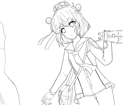 今日はこの絵を進める('∀`) 