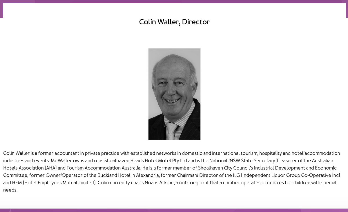The Shoalhaven Heads Hotel is owned by Colin Waller, State Secretary Treasurer of the Australian Hotels Association and Tourism Accommodation Australia.Lucky Mr Waller.Not that there's anything wrong with that of course.