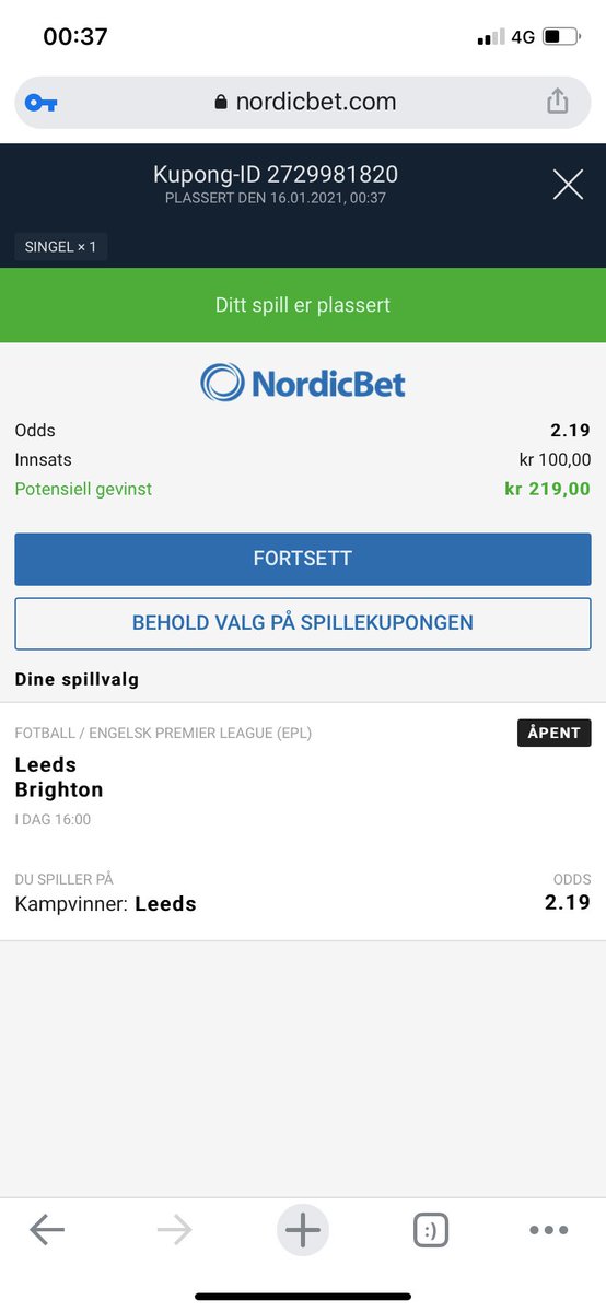 Embrik95's tweet photo. Prøve litt #bobocupen @NordicBetNO https://t.co/r7drENfw5x