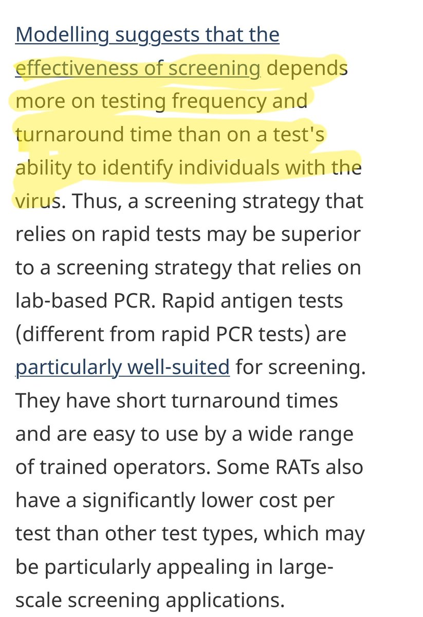 Deploy rapid testing widely as a screening tool. Blanket a community. A less sensitive test done on 10x more people catches more cases. We need to be agile to beat this virus.