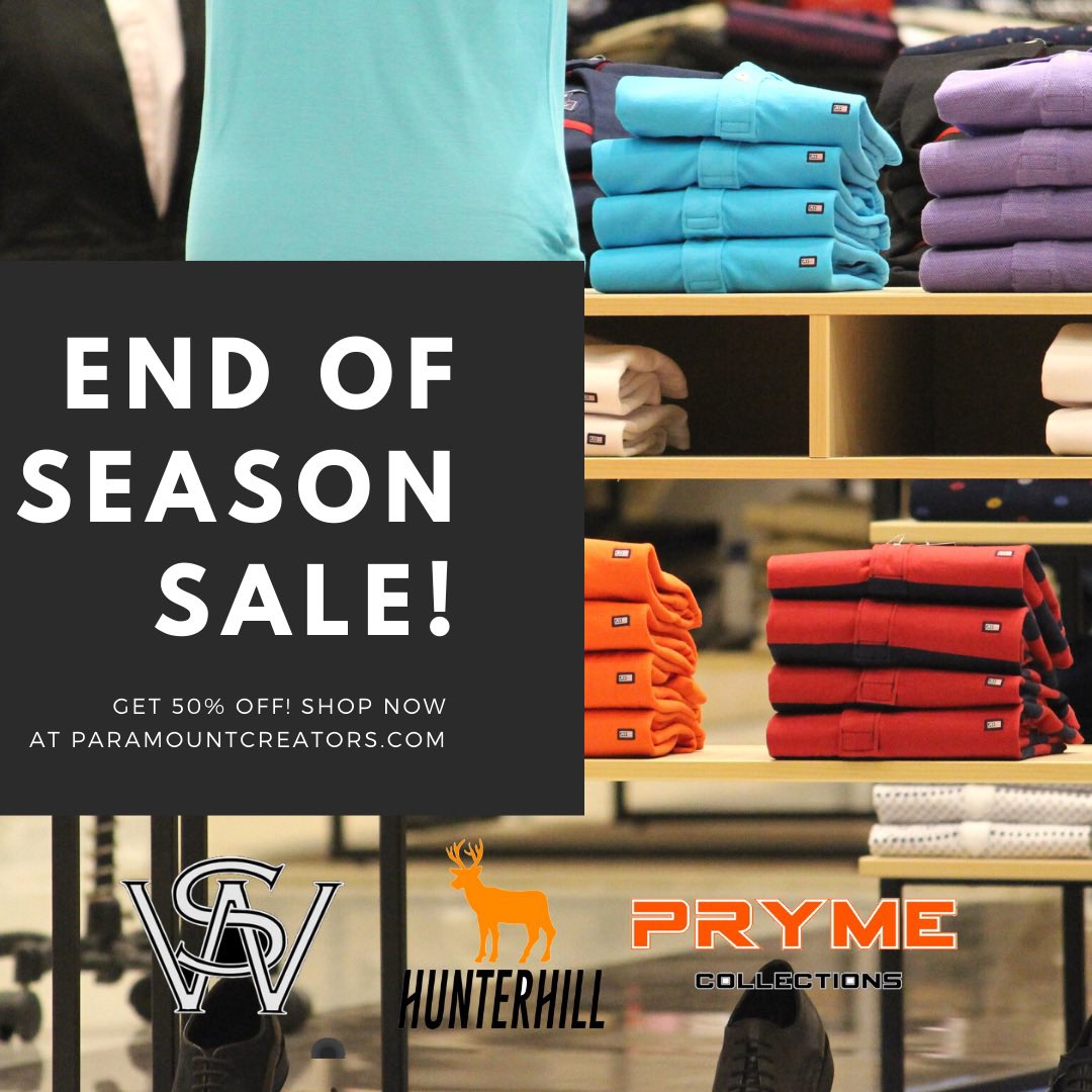 Paramountcreate's tweet image. As the winter months are coming to an end... Here’s our END OF SEASON SALE!!!

• All products on sale up to 50% off

• SHOP TODAY! FREE 2 DAY shipping

•Shop some of your favorite brands 

• #ShopParamount the best ONE STOP SHOP for all your favorites