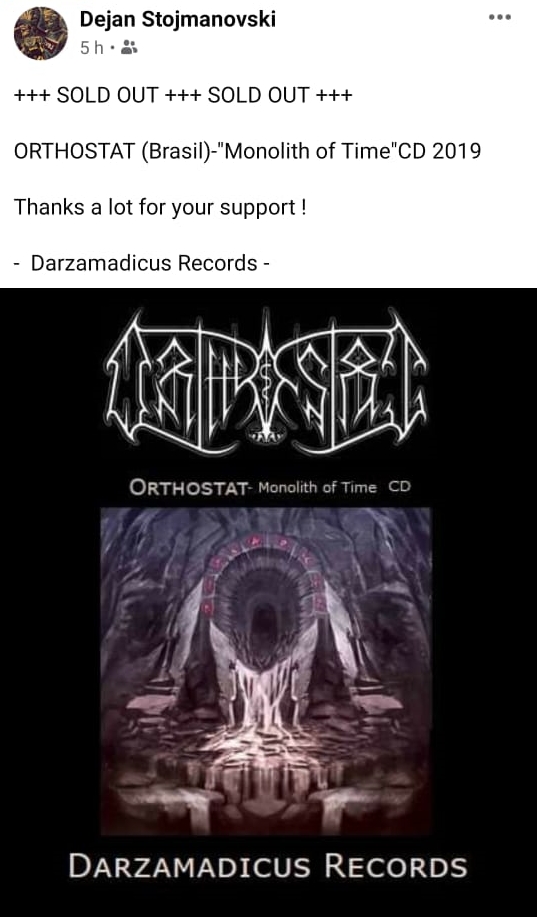 #Orthostat #debut #MonolithOfTime #FullLength #Album #K7 #Deathmetal #Metal