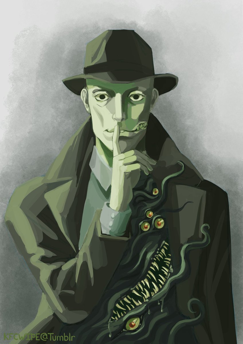 DeepSleepDreams's tweet photo. “Tall, pale and scarecrow-thin. With clothes as dark as night, and a countenance as somber as an undertaker’s. The uninvited guest knocked upon the thin glass, and waited to be let in.”

- Mr.Sleep, The Disintegrator

#coc #CallOfCthulhu #TTRPG #TTRPGs #cocrpg https://t.co/SIlBbgC2PP