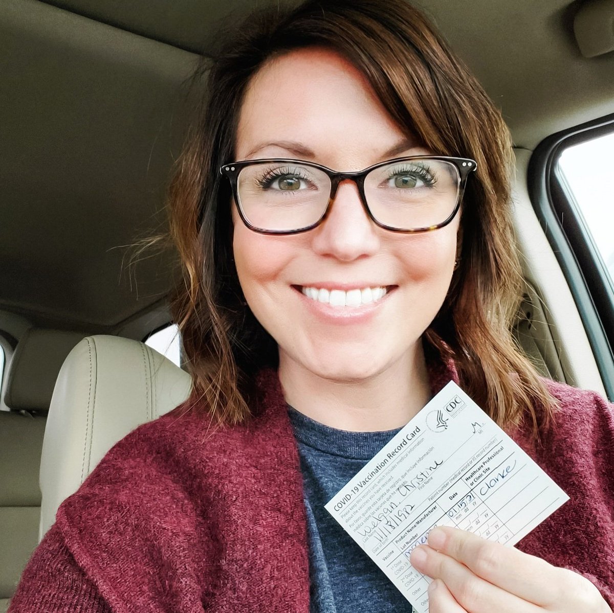 Today I was given a gift. So very grateful to <a href="/CCPS_VA/">Clarke Co Schools</a> for bringing staff this opportunity. My heart is so full right now. 💜💉 #VaccinesSaveLives #CovidVaccine #StickWithScience  #ClarkeStrong