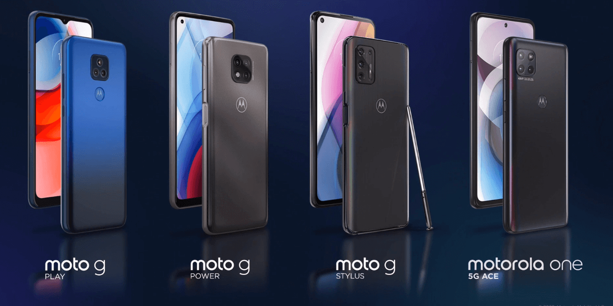 InstallorNot's tweet photo. Motorola One 5G Ace and new Moto G Stylus, Moto G Power and Moto G Play announced https://t.co/hMr4aglJwf https://t.co/YrbHdM48wJ