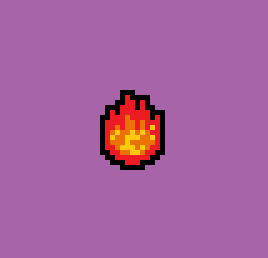 Nervanti's tweet photo. Every game with magic spells needs a Fire Ball icon 🔥 #pixelart #fire #fireball #indiedev #indiegame #IndieGameDev #NorseHack https://t.co/Sx6Zda2Zuq