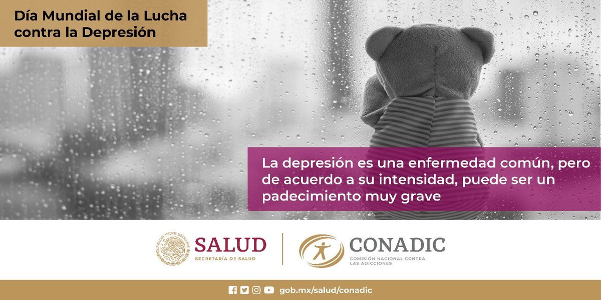 Dia Mundial de la Lucha contra la Depresión.
#ConadicTeEscuha #CuidaTuSaludMental
@LineaDe_LaVida 800 911 2000
☎️ 911 Línea De Vida Coahuila #JuntosPorLaPaz #HeroesConCAPAPiedrasNegras #CAPAtipsPN
#SaludMental @Jurisdiccion1PN @D_Videgaray @CONADICmx @ceca_coahuila @CapasCoah https://t.co/LA0k5Pdi9J