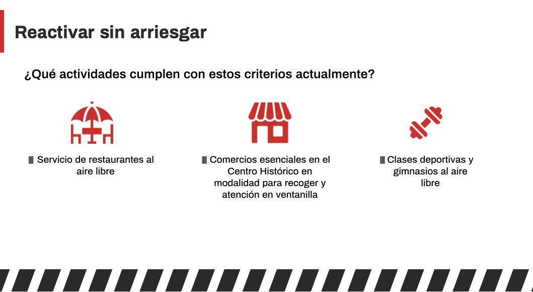 Claudiashein's tweet photo. Hoy presentamos #ReactivarSinArriesgar, un programa que busca a partir del 18 de enero, reactivar la economía con la apertura de actividades con mínimo riesgo de contagio, únicamente al aire libre y con estrictas medidas sanitarias.

Entre tod@s sacaremos adelante a la Ciudad. https://t.co/34bnf6jz1M