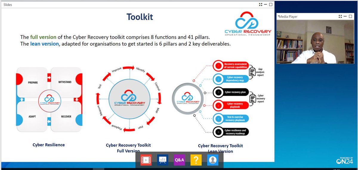 cmricorg's tweet photo. .@DrCyrilOnwubiko describing how the toolkit will help industry, academia, and government in their cyber resilience journey, providing them the guardrails to succeed in their investment. https://t.co/ODoOO6TrV8