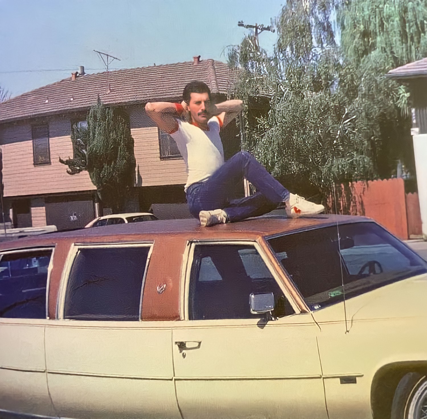 Lu☆ on Twitter: "Oh be as COOL, BADASS, and DIVA as Freddie Mercury on top of this car posing like the king of the world that he is: https://t.co/XakhO0efJk" / Twitter