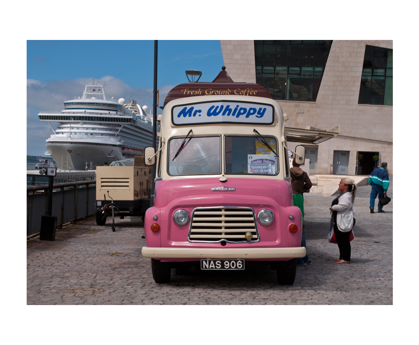 Ice cream van on Liverpool Waterfront 2011: #Liverpool #waterfront #icecream #photography #Documentary #capturingbritian #seaside