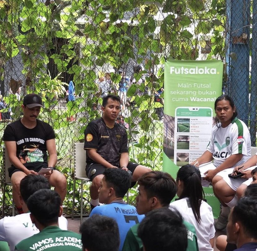 We reached an agreement with a big futsal club in Indonesia, Vamos FC Mataram. Even its just an academy sponsorship, but we directly communicate with alm. coach Bonsu that time to promote futsaloka everywhere he goes. RIP, coach..