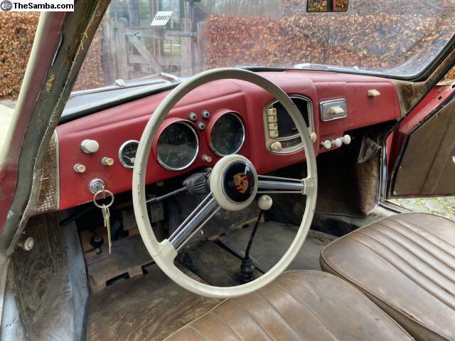 PorscheSauce's tweet photo. Just caught my eye 1952 Porsche 356 Pre A 

https://t.co/NC4dW4jgVC

I’m not up on prices on these but I do know most cars that come out of  Holland are overpriced. I believe their tax system. I stand to be corrected. 

Will be ace when done https://t.co/sOjYXsBM5G