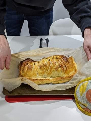 GethingsKyle's tweet photo. @GordonRamsay My housemates @tom_pardon made your Beef Wellington, what do you think better than yours? 😉 https://t.co/RBJTdrTM6T