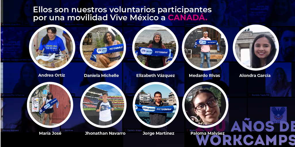 Ellos son los 😍voluntarios participantes en el concurso #CarreradeLikes2021 por una movilidad Vive México a Canadá. Todavía puedes votar a tu favorito en nuestro muro de Facebook. Las votaciones terminarán el 18 de Enero. #100AñosdeWorkcamps #100YearsOfworkcamps
#BecasParaViajar