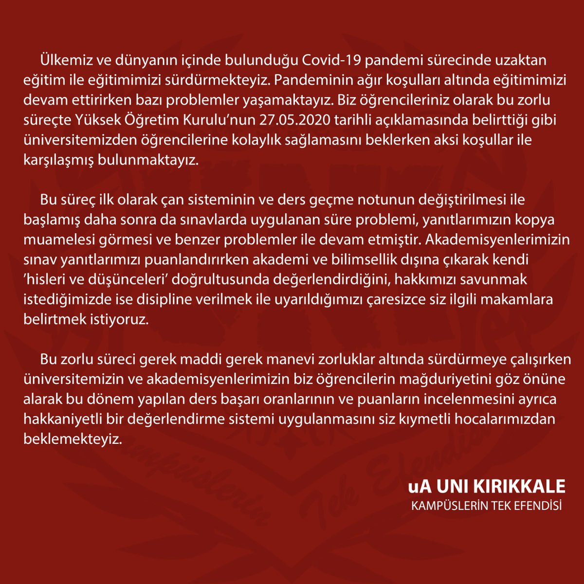 #KırıkkaleÖğrenciniDuy #uAUNIKırıkkale