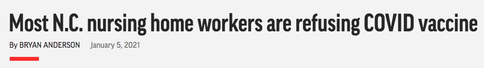 How big of a problem is this? There's no comprehensive data yet, and some facilities are reporting 80%+ staff uptake. But others are reporting as low as 20-30% and the anecdotal average appears to be ~50-60%.  https://apnews.com/article/coronavirus-vaccine-health-workers-676e03a99badfd5ce3a6cfafe383f6af