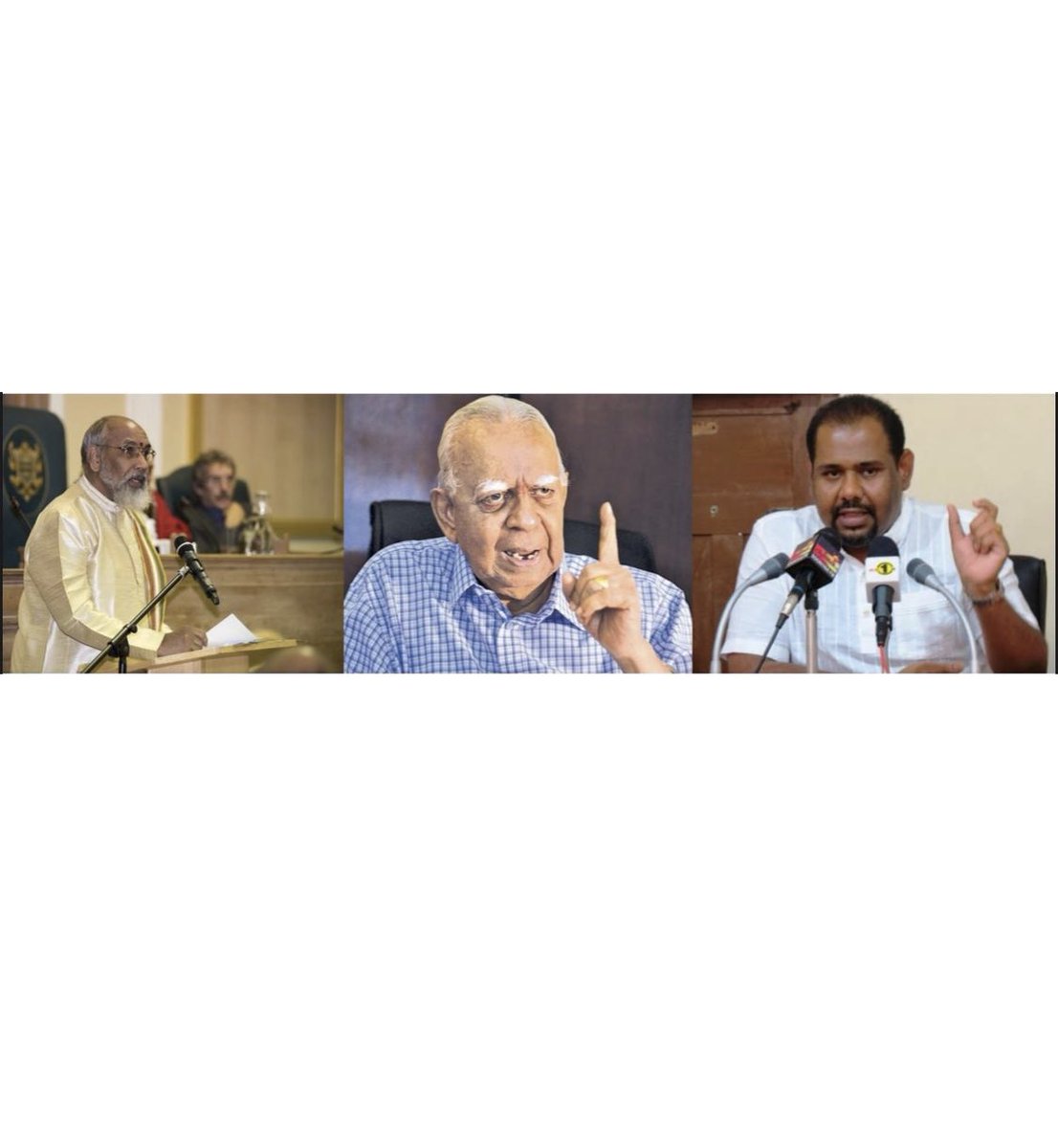 TamilGuardian's tweet photo. Tamil parties unite behind call for Sri Lanka to face international accountability

In an unprecedented show of unity, major Tamil leaders and civil society groups declared that there is "no scope" for a domestic accountability mechanism within Sri Lanka.

https://t.co/DCpDeu6Mmu https://t.co/566DAQc1zc