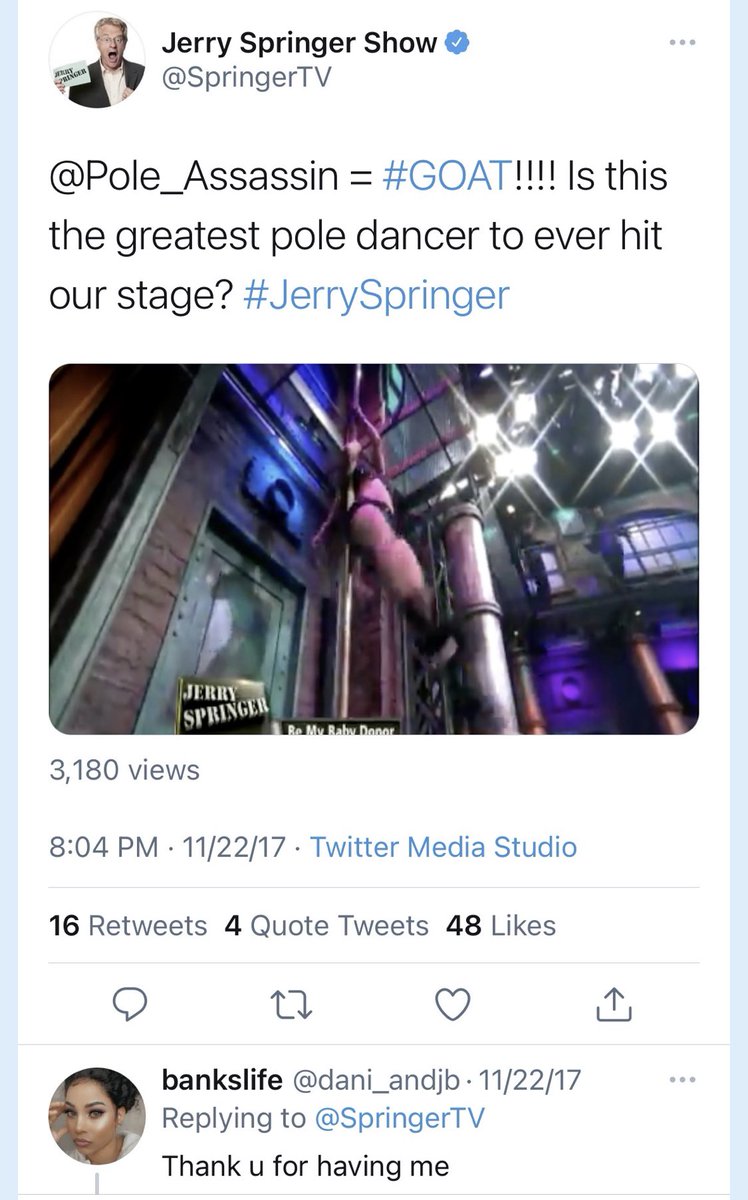 MottThunder2's tweet image. 🤣😂You CAN NOT make this 💩 up!!!!😂🤣

The Longhorns just hired Jeff Banks who left his wife and kids to be with a stripper named Pole Assassin who has been on Jerry Springer and has a pet monkey who is a part of her stripping act!🤣😂

Which ‘Core Value’ is this again!?🤣😂🤣