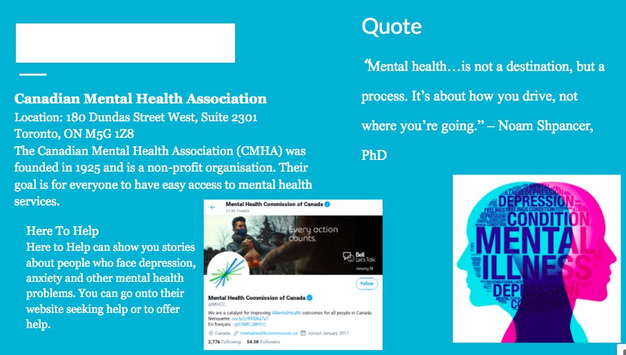Mrs_Pastore's tweet photo. END the STIGMA: Just a few of the informative and powerful student findings via social media to support, inform &amp; shed light on Mental Health🧠💙. @StJoachimDPCDSB @WE2UCREW https://t.co/TIpGdtU12i