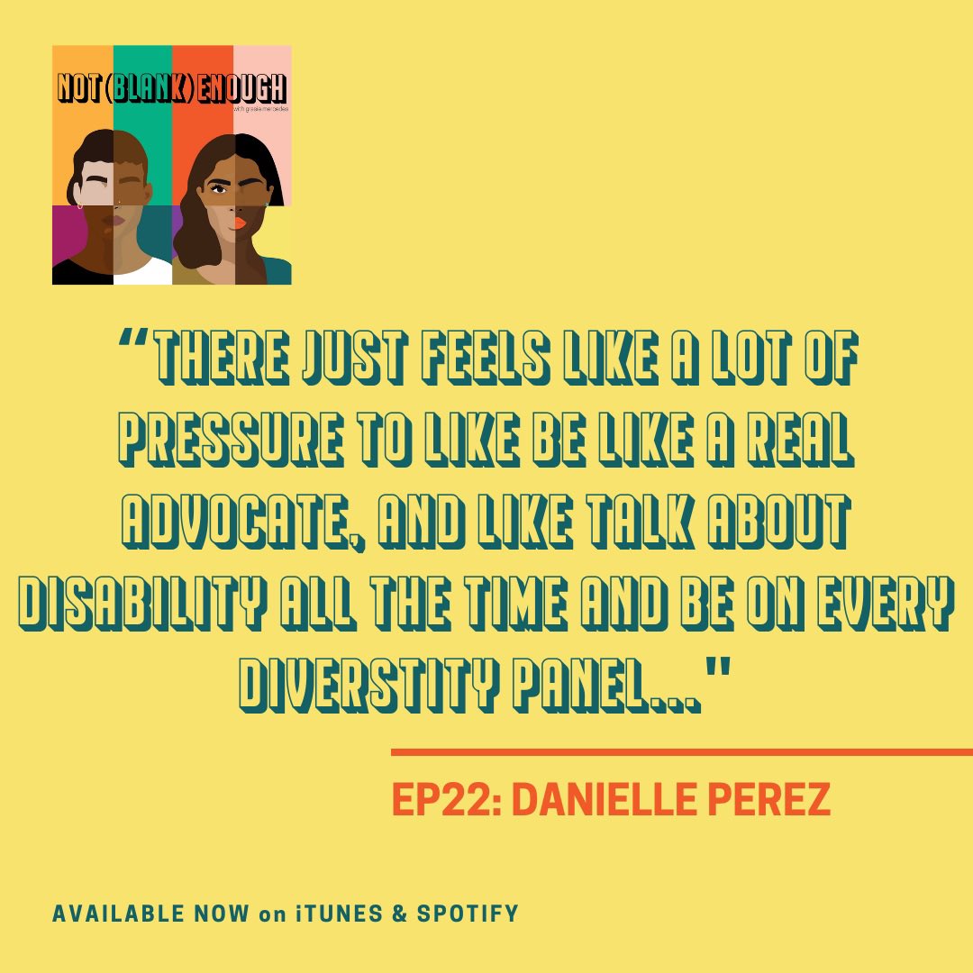 notblankenough's tweet photo. EP22 Danielle Perez: Not Disabled Enough - Living with a disability, being Dominican in LA, and stand up comedy, are only part of the conversation between the Afro-Latina, comedian, actor and writer, @DivaDelux and @grasiemercedes now available whenever you get your podcasts. https://t.co/BI2n7hewoW