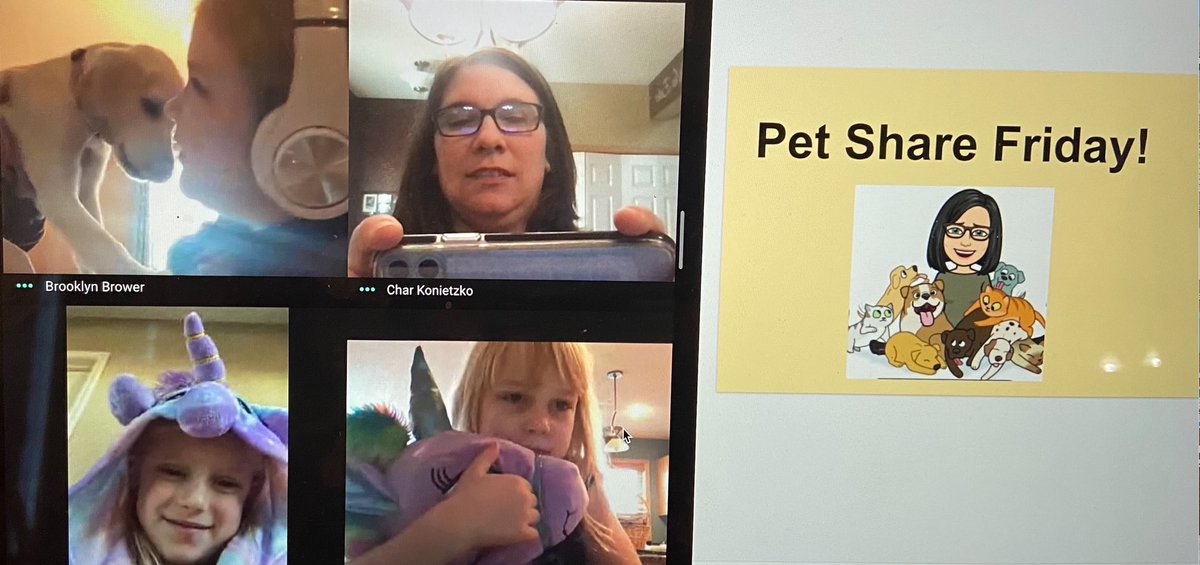 MrsKonietzko's tweet photo. I will miss “Pet Share Fridays” when we go back to in person learning. We LOVED it!
#shakopeeschools
#jacksonelementary https://t.co/JWYqDsyi5l