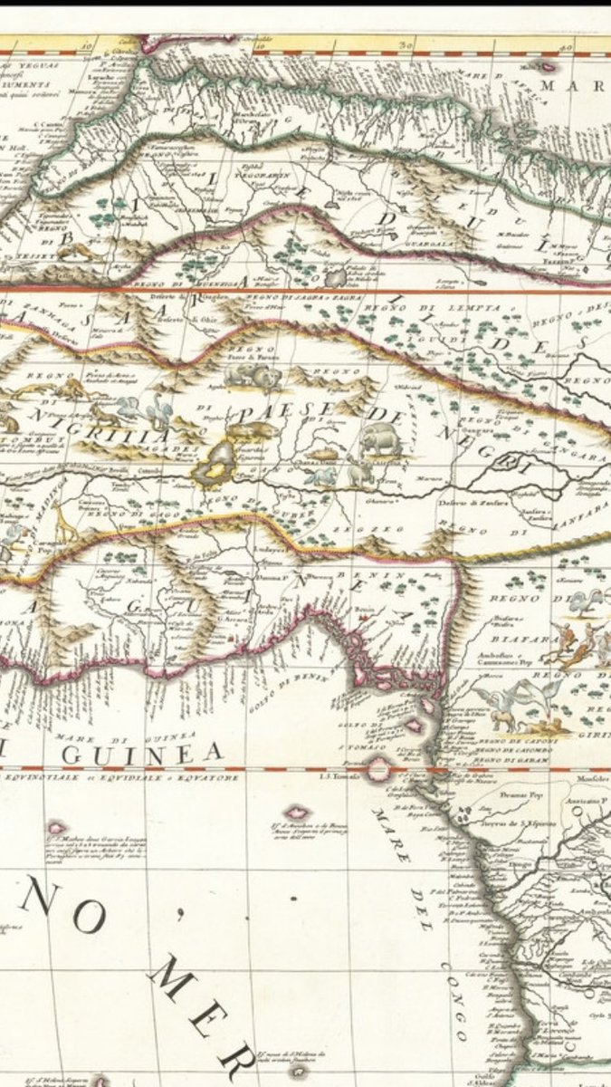 Close look at the 1690 AD Coronelli map of Africa shows huge region/kingdom/country on the map called Nigritia Paese De Negri, which is where Edrisi said in 1100s AD was populated by Jews, as noted on the 1740s Anville map, and on other maps called Negroland by the ‘slave coast’