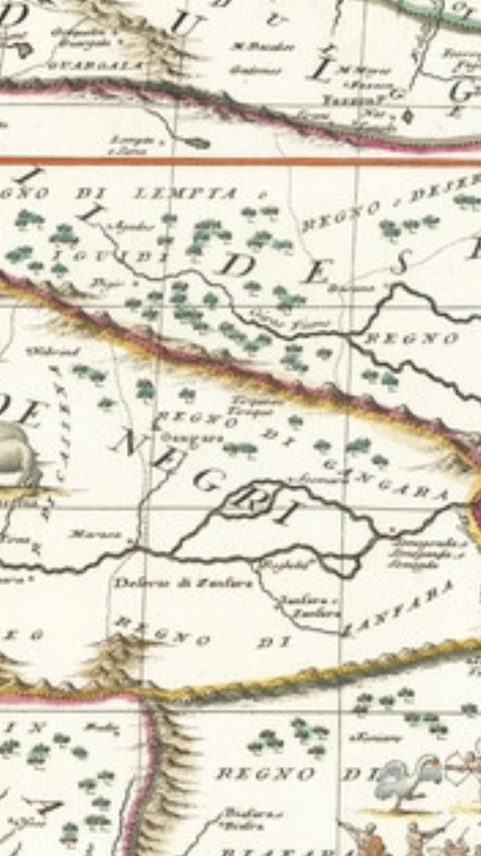 Close look at the 1690 AD Coronelli map of Africa shows huge region/kingdom/country on the map called Nigritia Paese De Negri, which is where Edrisi said in 1100s AD was populated by Jews, as noted on the 1740s Anville map, and on other maps called Negroland by the ‘slave coast’