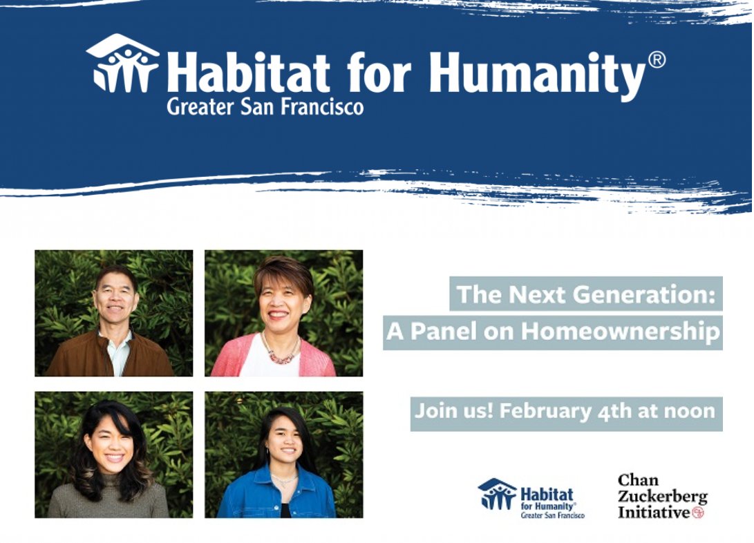 In partnership with @czi , we're thrilled to invite you to The Next Generation: A Panel Discussion on the Power of Affordable Homeownership on 2/4/21, 12pm-1pm.
Learn more about our virtual panelists & sign up today: https://t.co/r9UMchvEYp https://t.co/bjdlxIhY0f