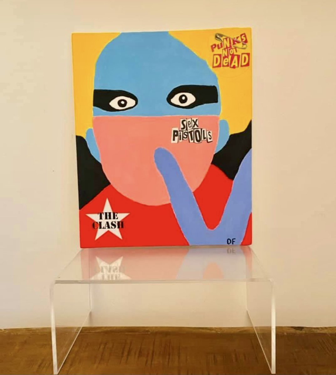 My vision of the Punk Icon Jordan staying safe during lockdown #punk #art #pop #painting