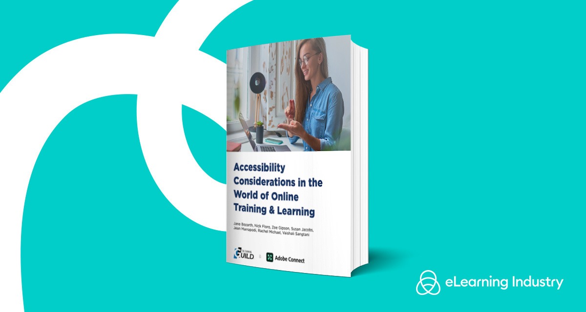 elearnindustry's tweet image. This useful eBook by @AdobeConnect is filled with recourses that will guide you and inspire you to incorporate accessibility in your #learningculture and optimize the effectiveness of your #trainingprograms. ow.ly/LxnG30rsjfT #learningaccessibility