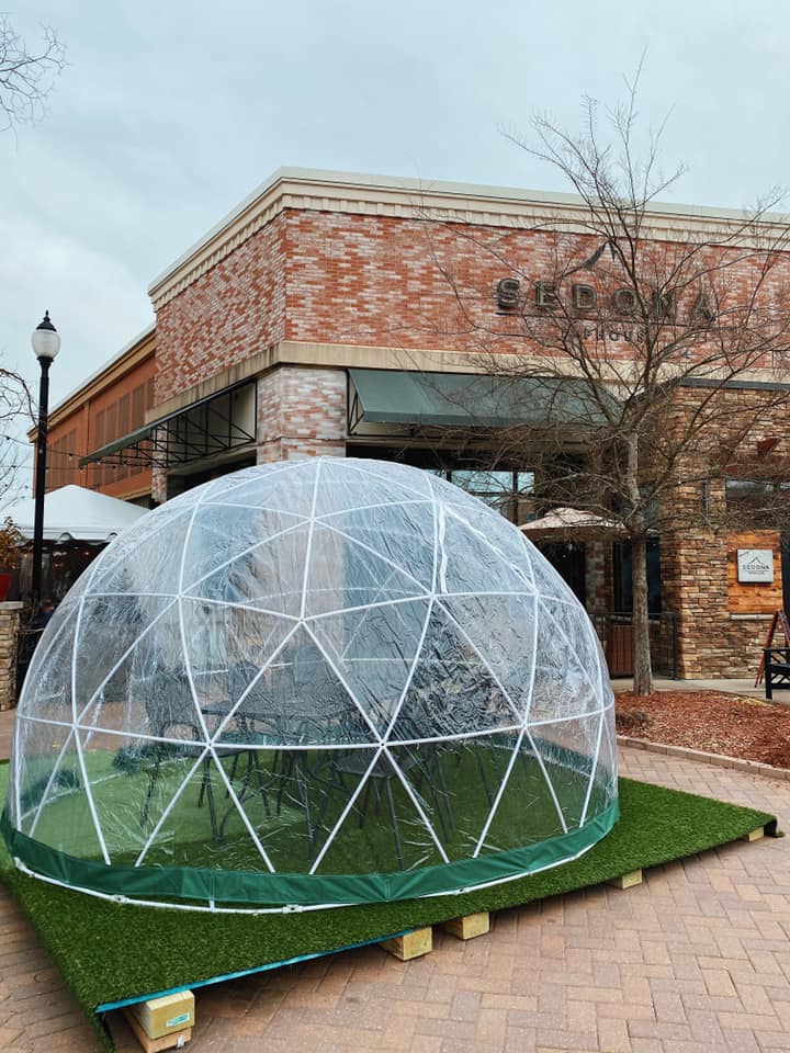 Dining at our #Midlothian location? Check out our new outdoor dining pod! First come, first served for parties of 6 to 8. It's heated and lighted too! 😀

#rvadine #sedonataphouse #TGIF