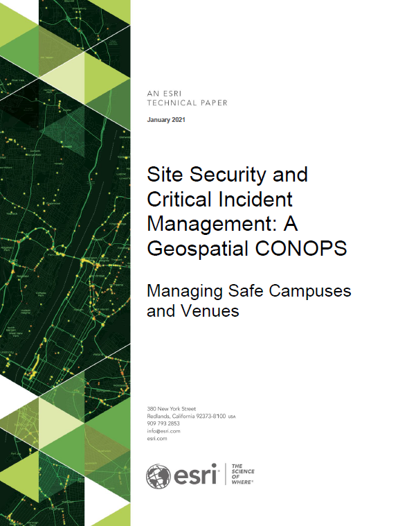 NcWeiss's tweet photo. New Esri technical paper on managing safe campuses &amp; venues: https://t.co/x0ibGSrgpQ https://t.co/KJ3exKSsmx