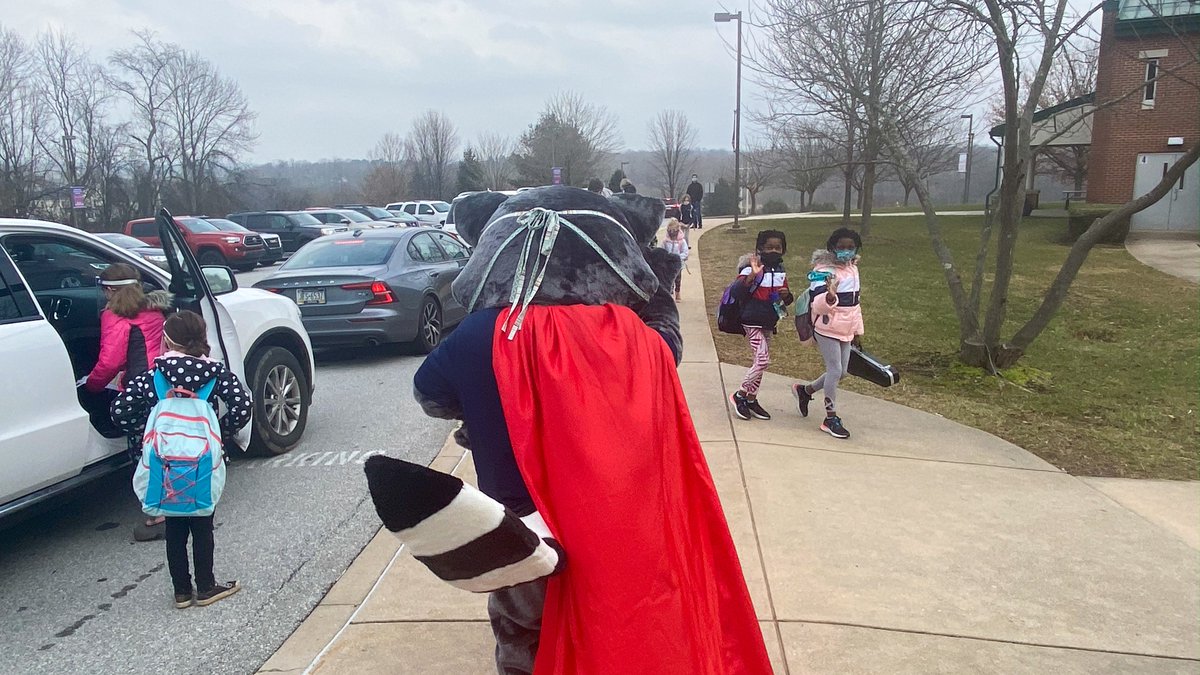 The finale of my day (and week) was spending time with my friends at Pocopson where I got to see my in-school safety superheroes in action and I got to see some of my virtual friends! Overall, a great final stop before I go back into hibernation! @clifbeaver @UCFSD