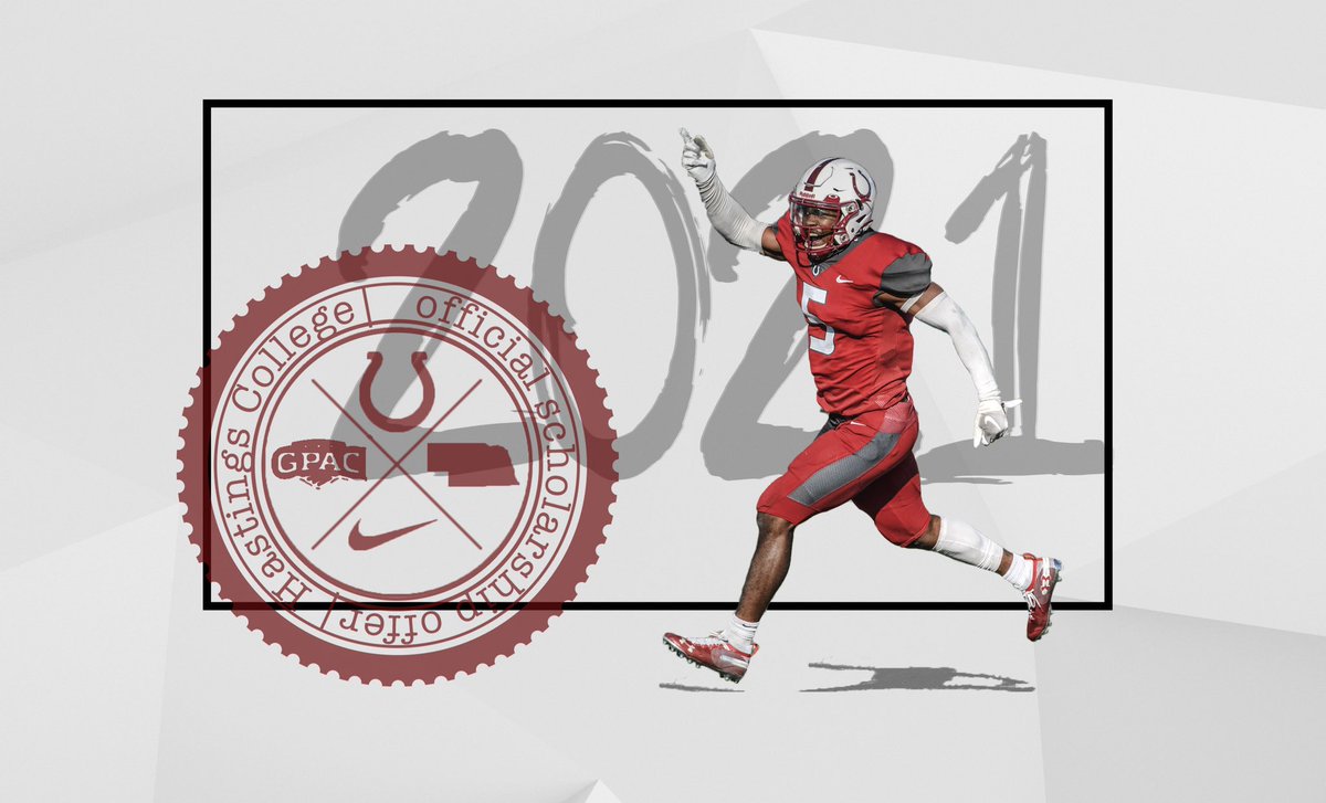 Excited to announce after a call with @johnAgrinde that I have a received a scholarship offer to play football for Hastings College.