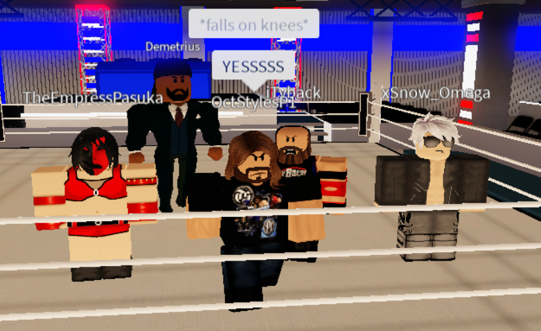 refwrw's tweet photo. To start off the show, Qrow, announces that the Tag Titles and the Hardcore title have been disbanded for a new title in the works! But the Greater Good, headed by @P1Oct, lay an attack on Qrow, and Shyna joins them in the process! What could this mean for REFW... https://t.co/bXoSUl4zgu